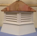 Standard roof louvered cupola